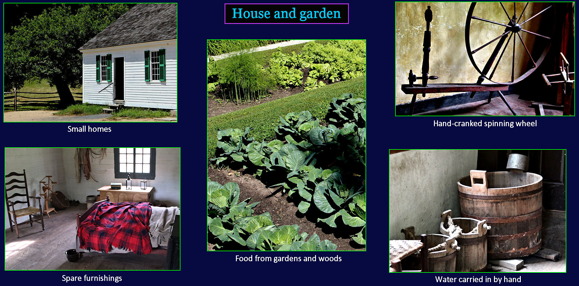 Subsistence farming, 1700